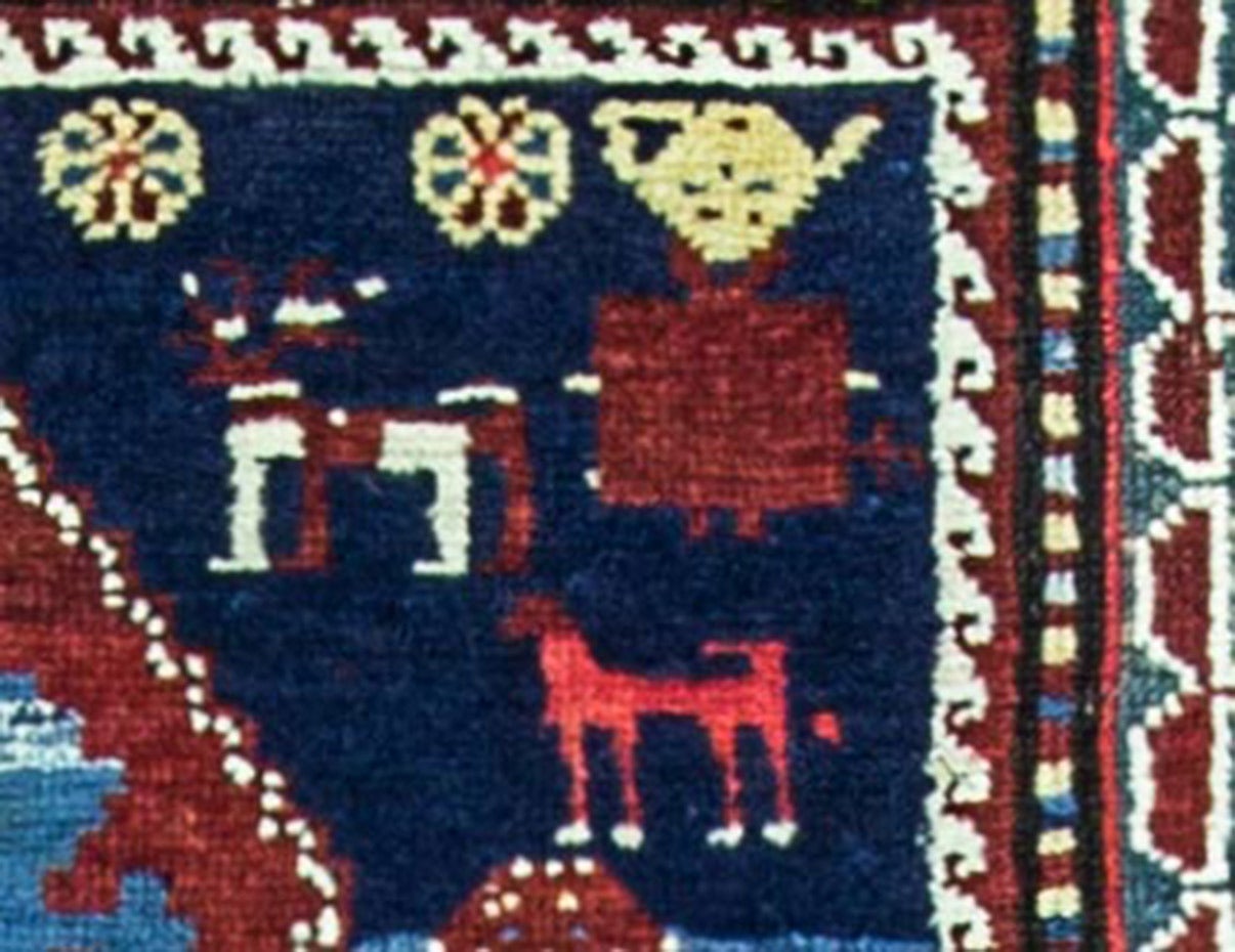 Wool Kazak Caucasian Rug