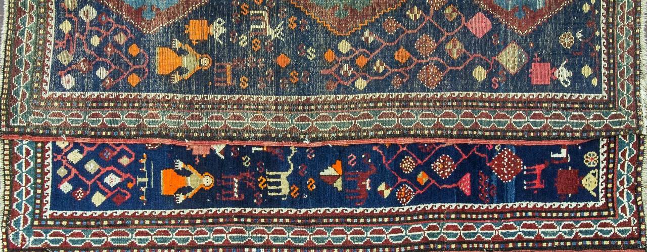 Hand-Woven Kazak Caucasian Rug