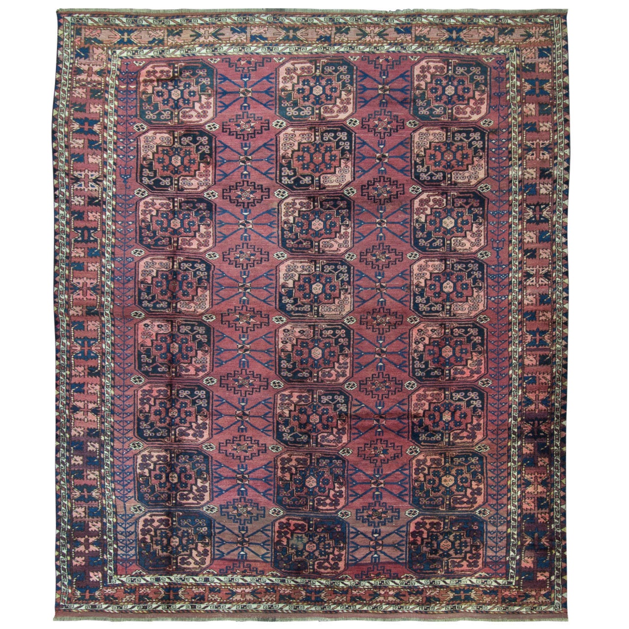 Antique Turkoman Ersari Carpet