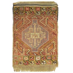 Antique Turkish Anatolian Yastik Bag Face