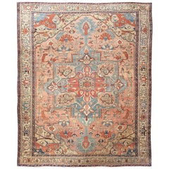 Tapis serapi persan ancien, fin