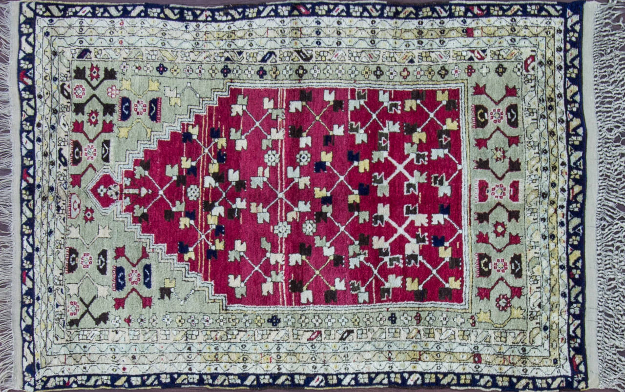 Kazak Antique Konya Prayer Rug For Sale