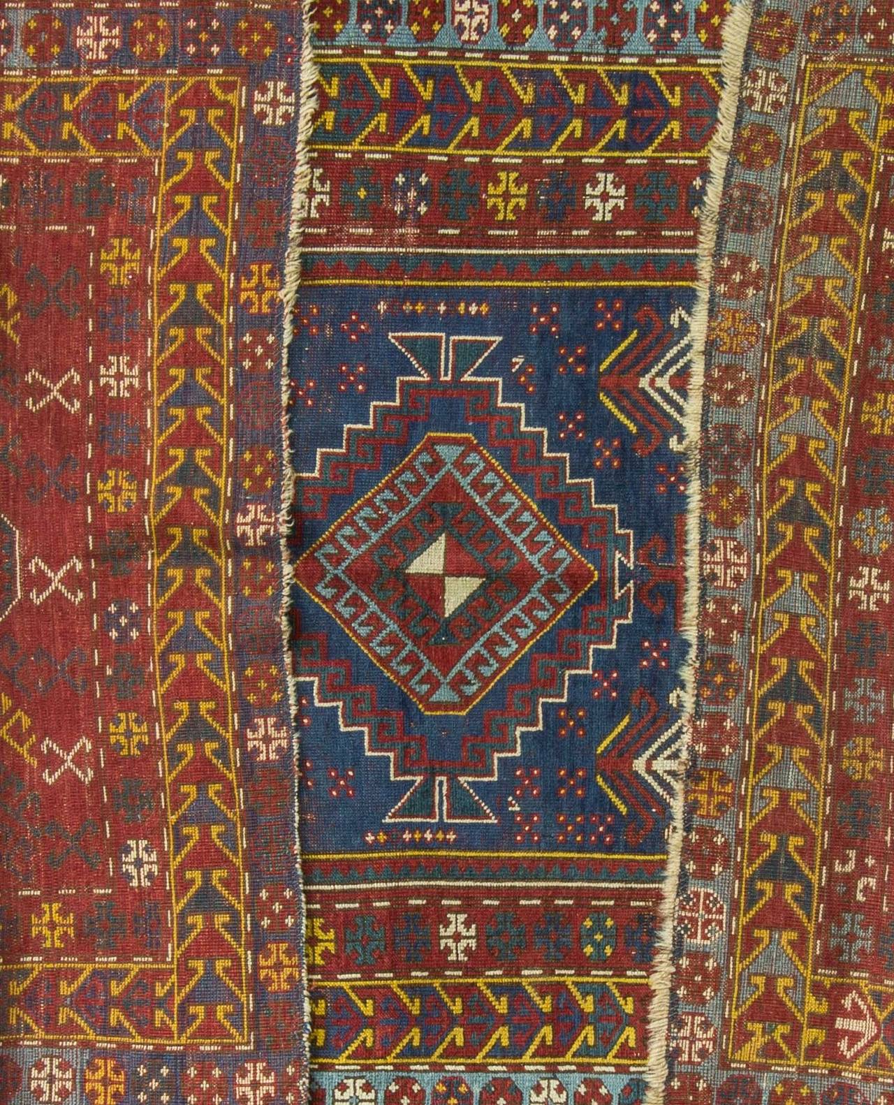 Azerbaijani Antique Kazak Caucasian Rug