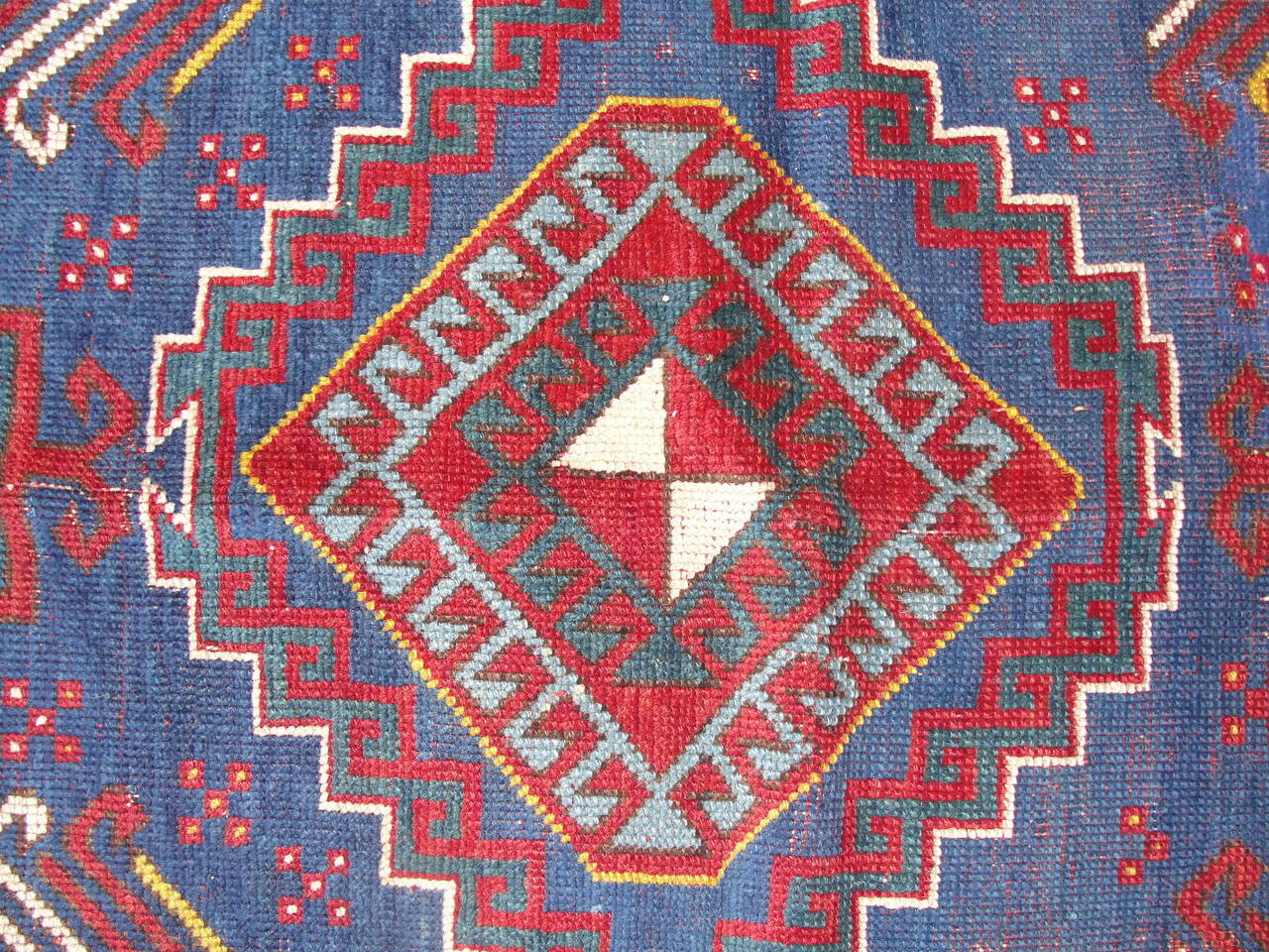 Late 19th Century Antique Kazak Caucasian Rug