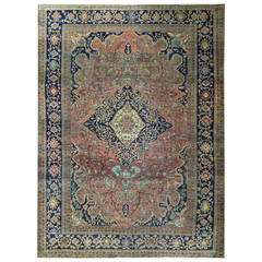 Antique Sarouk Feraghan Carpet