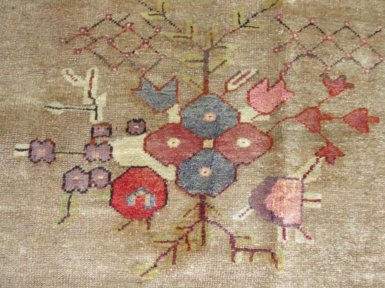 20th Century Antique Oushak Carpet, 6'5