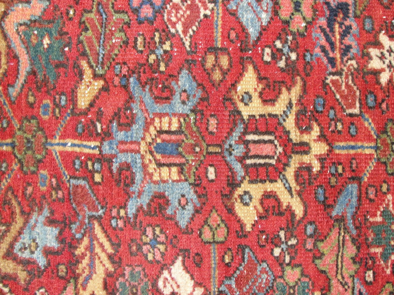 Early 20th Century Antique Persian Heriz Carpet