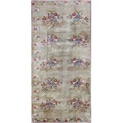 Antique Oushak Carpet, 6'5" x 12'1"