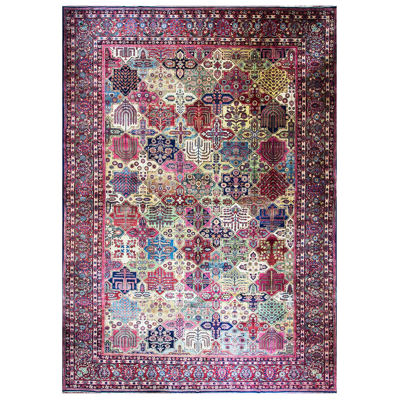 Antique Persian Sarouk Feraghan Carpet
