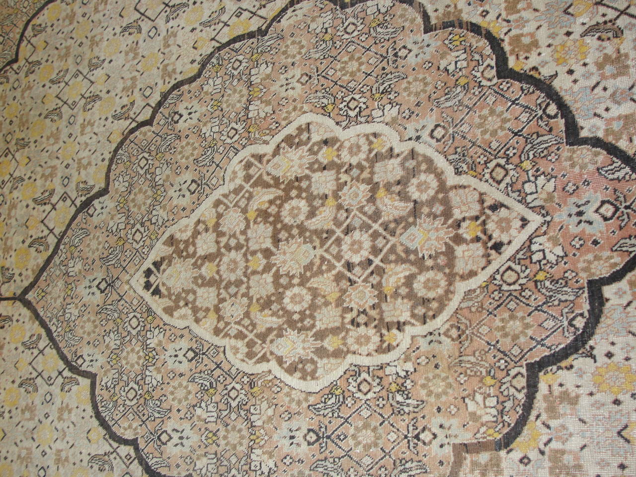 Antique Persian Tabriz Carpet, 9'7