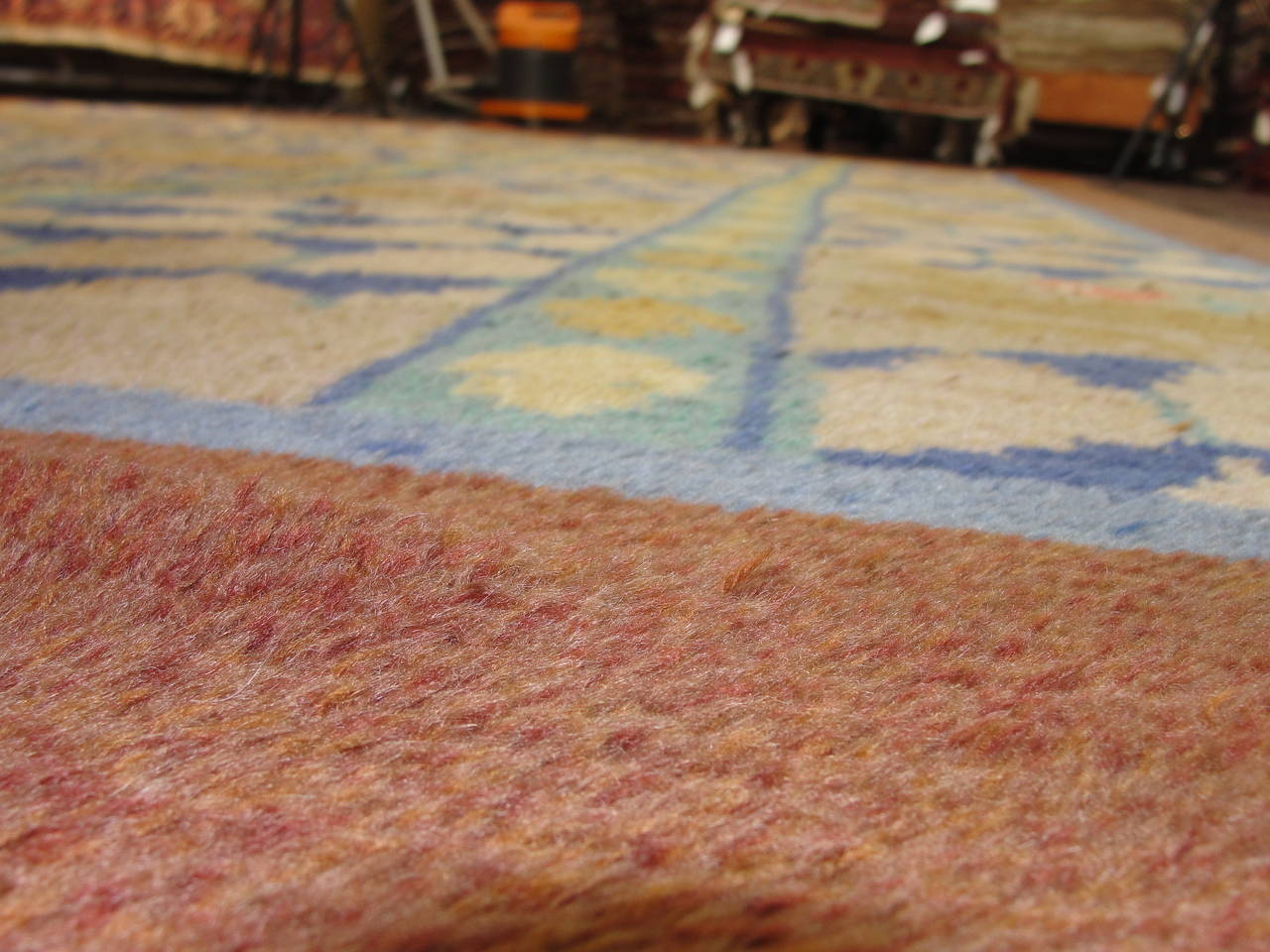 20th Century Antique Scandinavian Carpet, 9'4