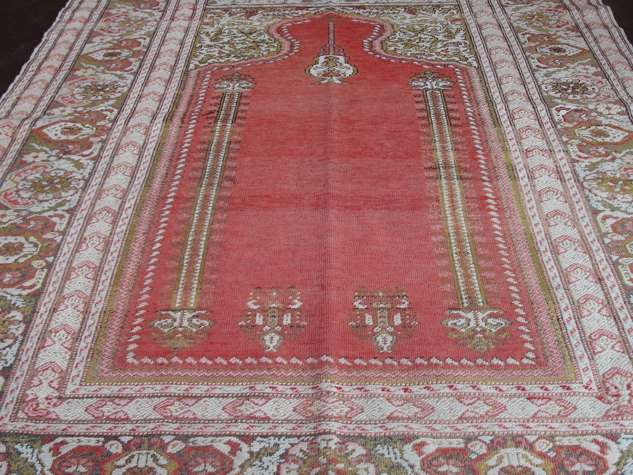 turkish silk prayer rug