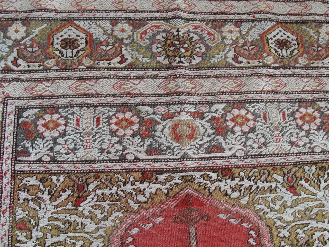 Turkish Silk Kayseri Prayer Rug