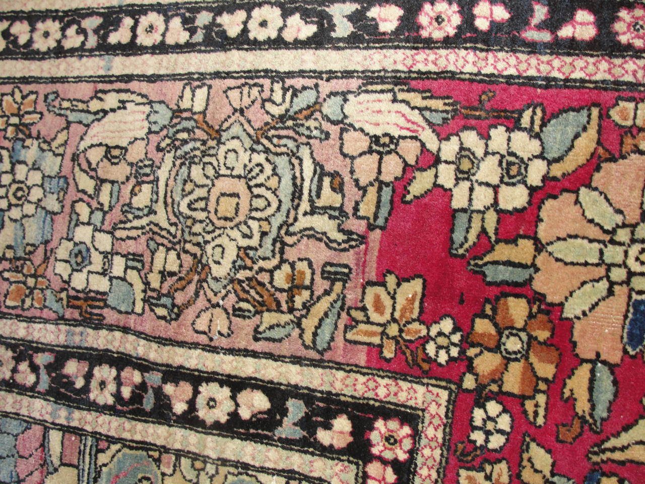 antique isfahan carpet