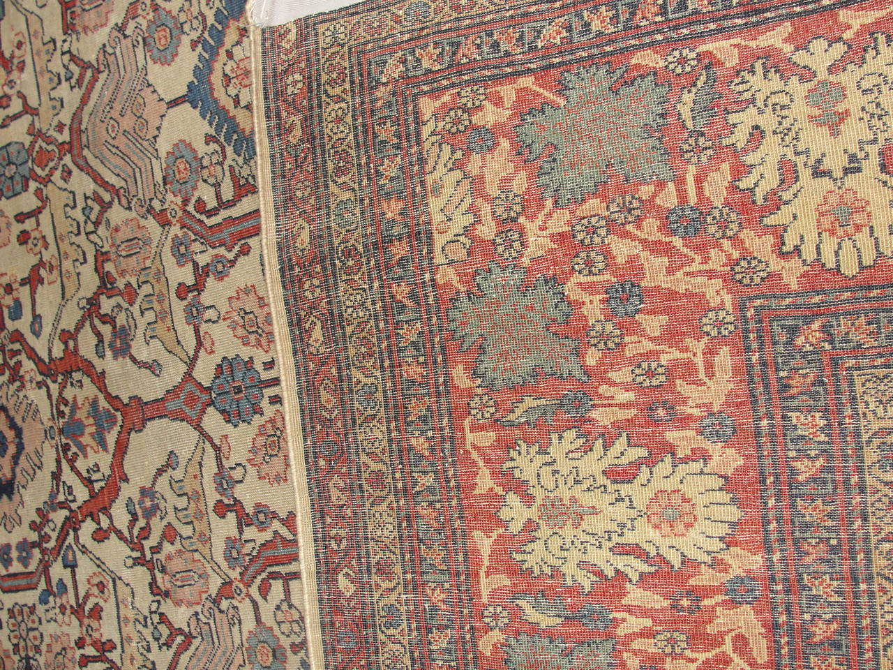 19th Century Sarouk Feraghan Carpet