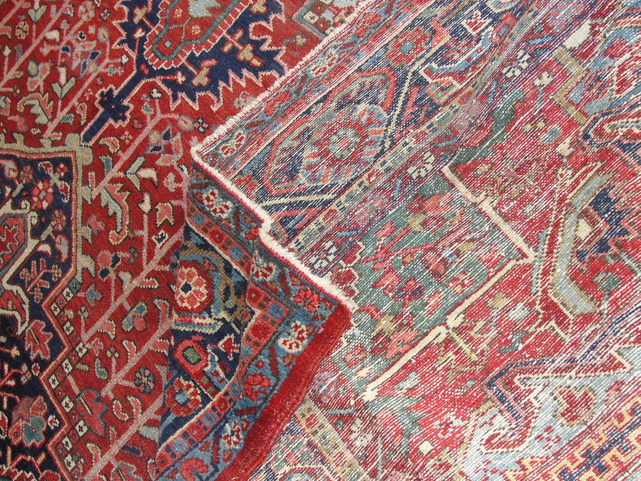 Hand-Woven Heriz Serapi Karaja Carpet