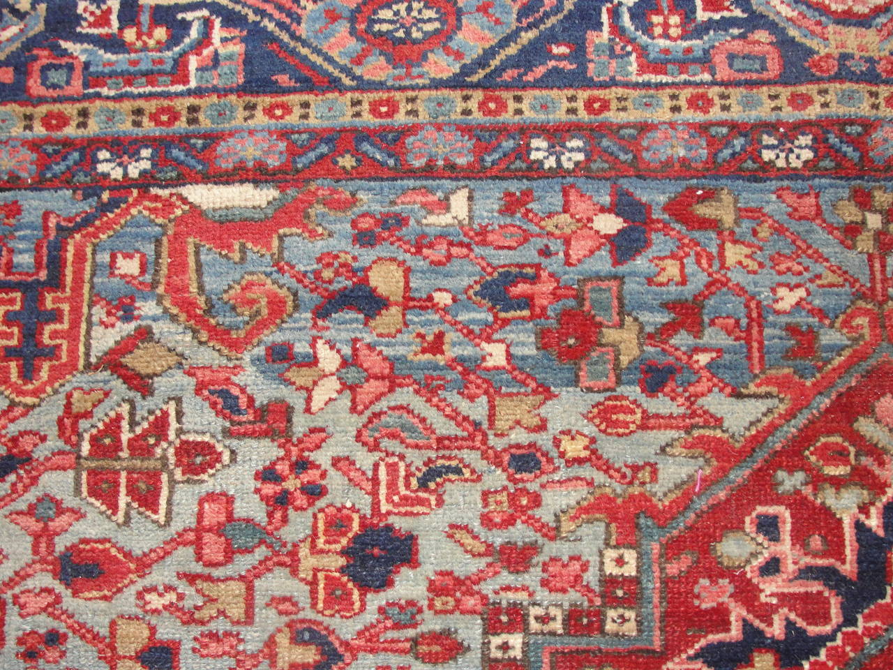 Heriz Serapi Karaja Carpet In Excellent Condition In Evanston, IL