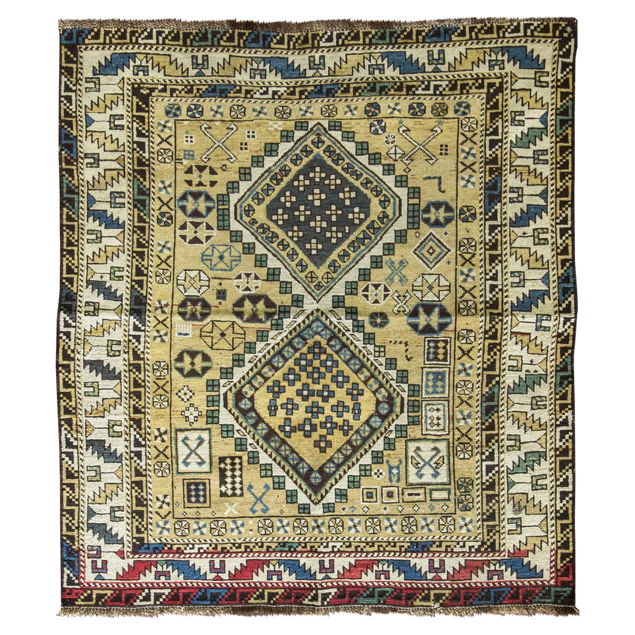 Antique Shirvan Caucasian Rug 