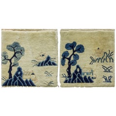 Antique Chinese art Deco/Peking Rugs, A Pair
