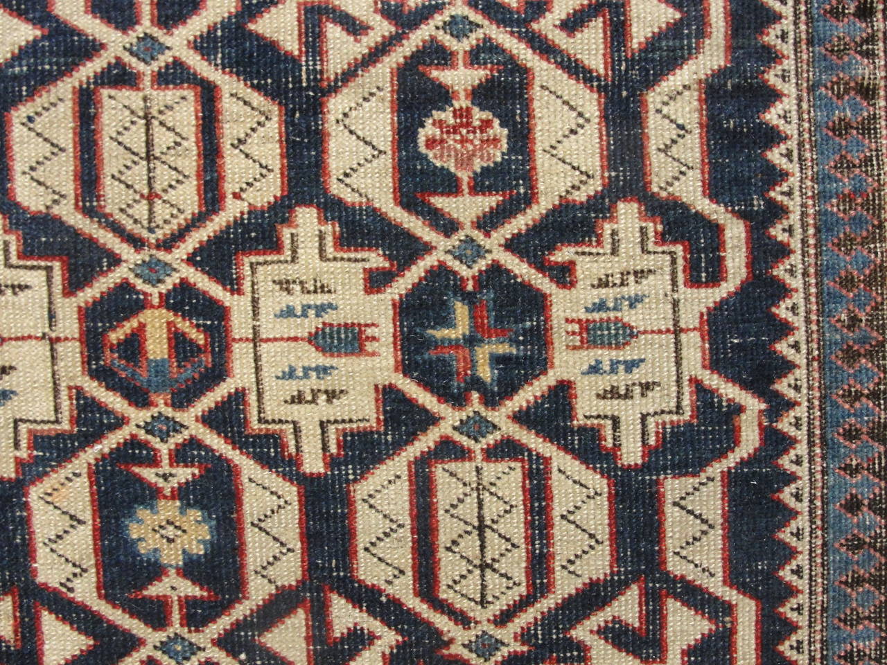19th Century Antique Caucasian Kuba Rug