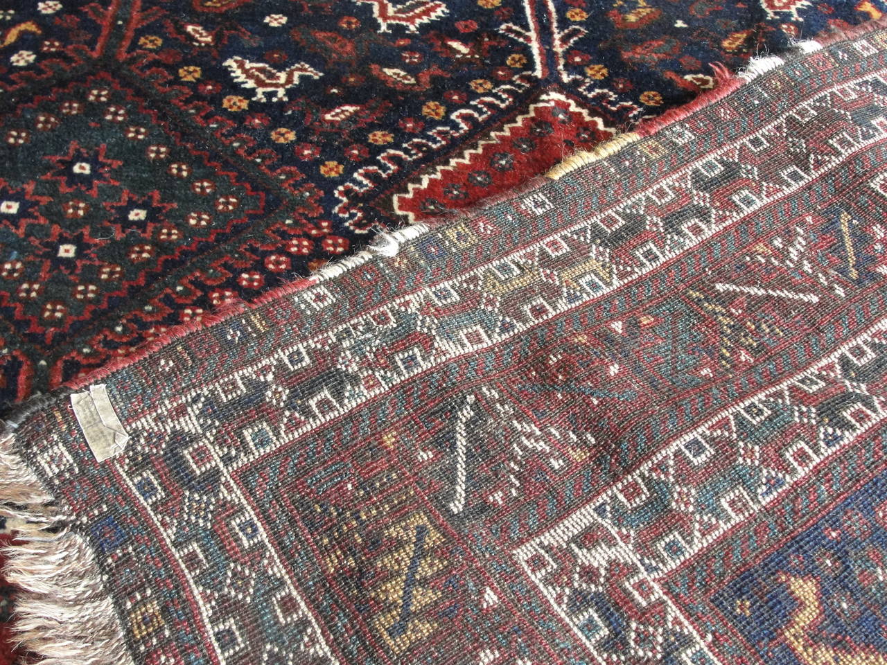 Persian Antique Ghashghai Carpets Rug