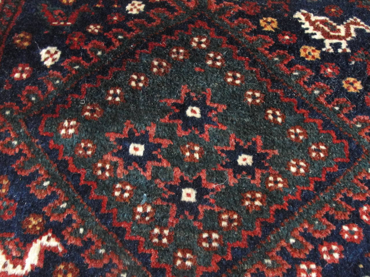 Wool Antique Ghashghai Carpets Rug