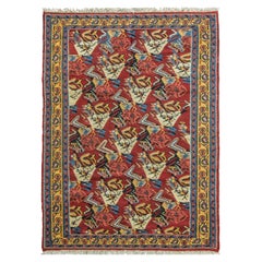 4 x 6 rugs Antique Persian Senneh Kilim, 4
x 5
6" Free Shipping