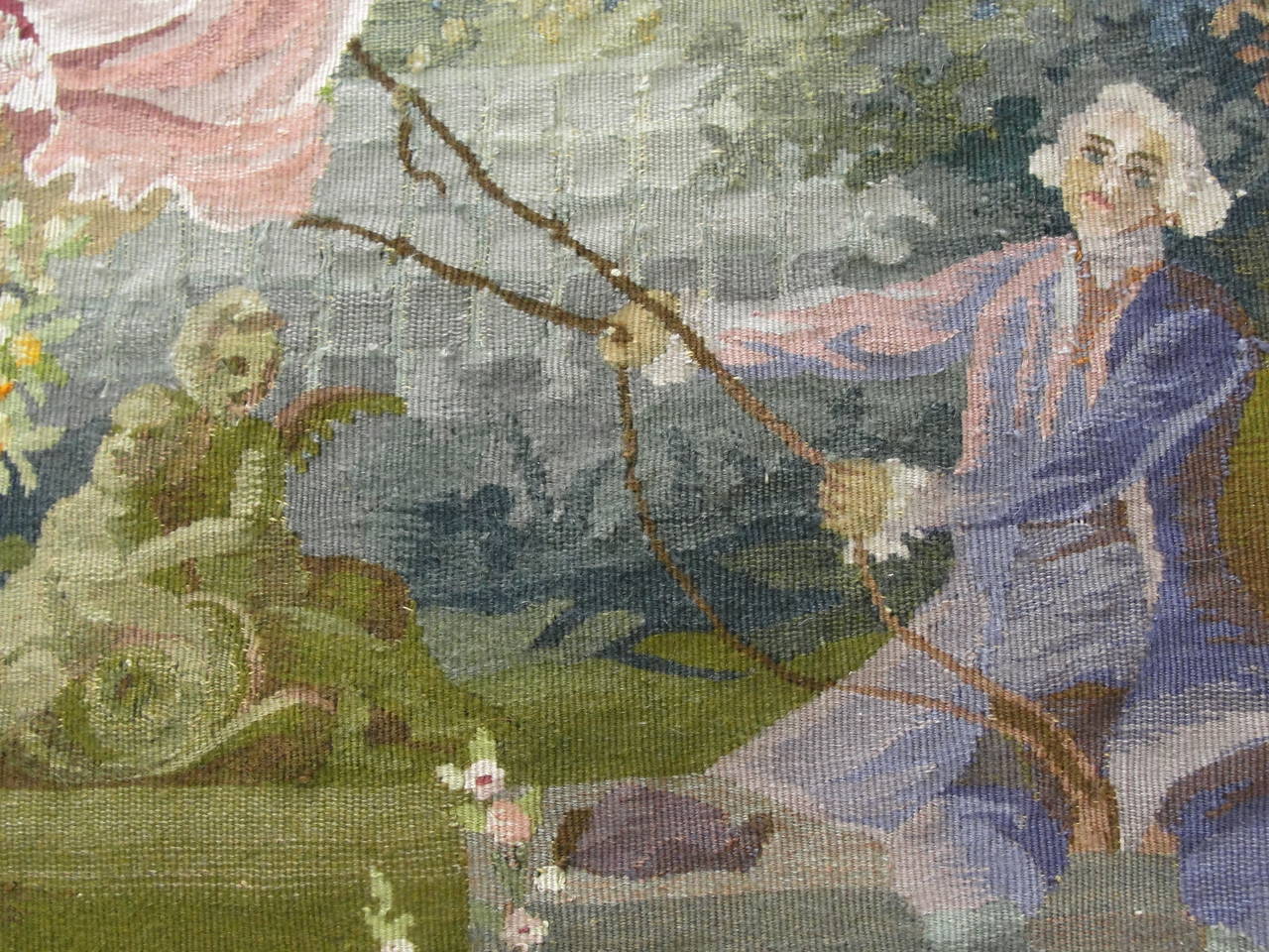 Hand-Woven Aubusson French Tapestry