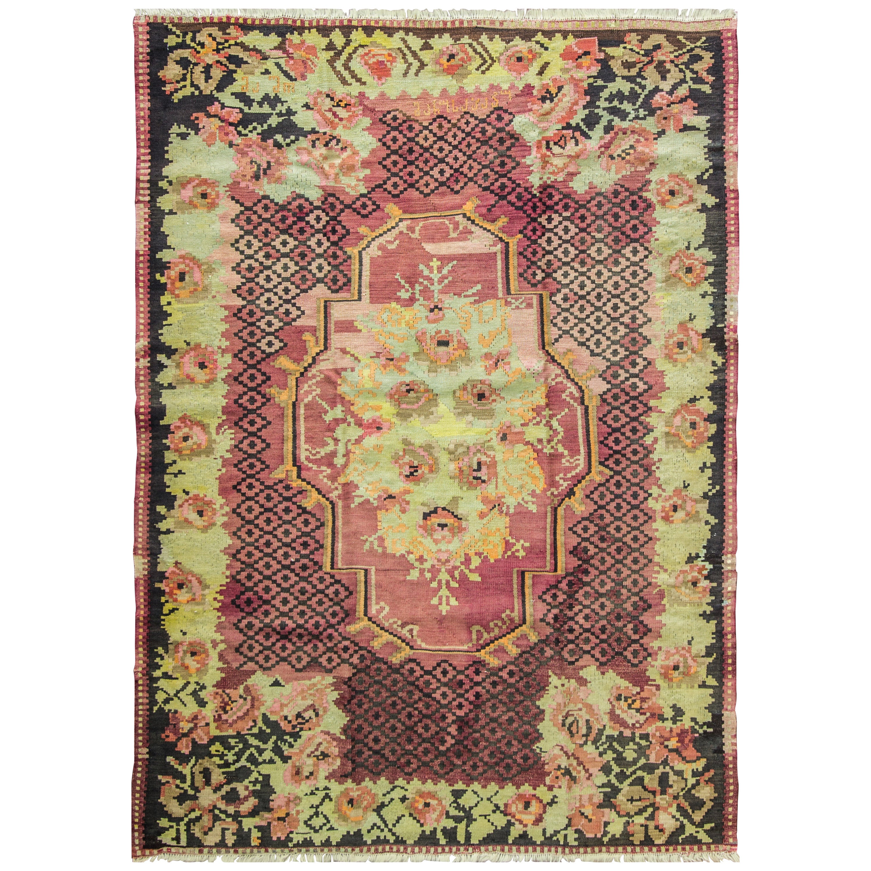 Antique Bessarabian Kilim, 5' x 7'. For Sale