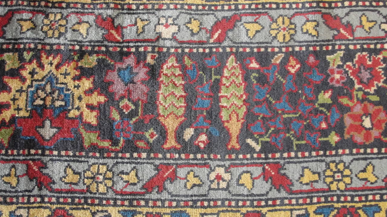 19th Century Antique Agra Carpet, 9'1