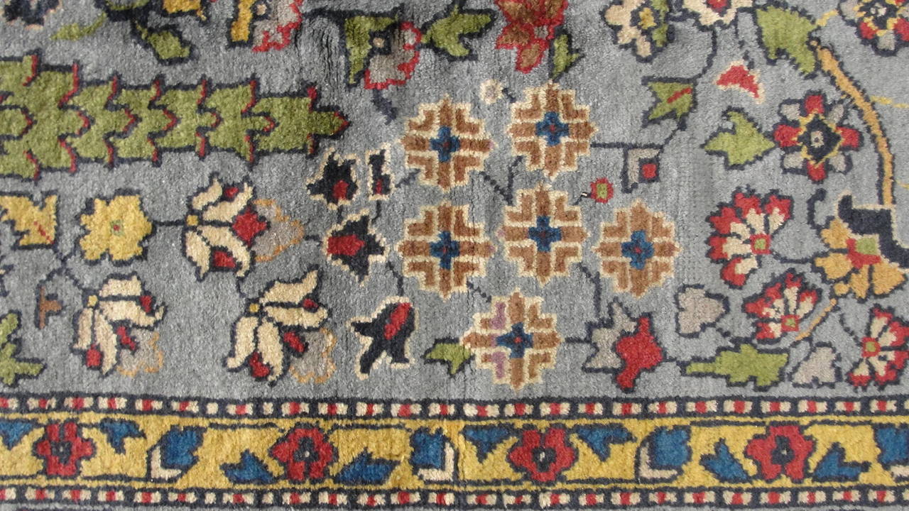 Wool Antique Agra Carpet, 9'1