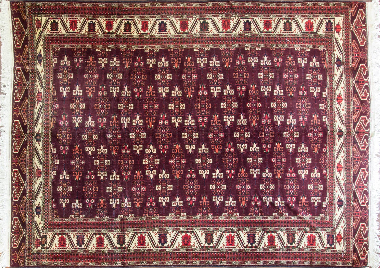 Yomut Turkmen Carpet at 1stDibs