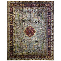Antique Agra Carpet, 9'1" x 11'7". C-1900