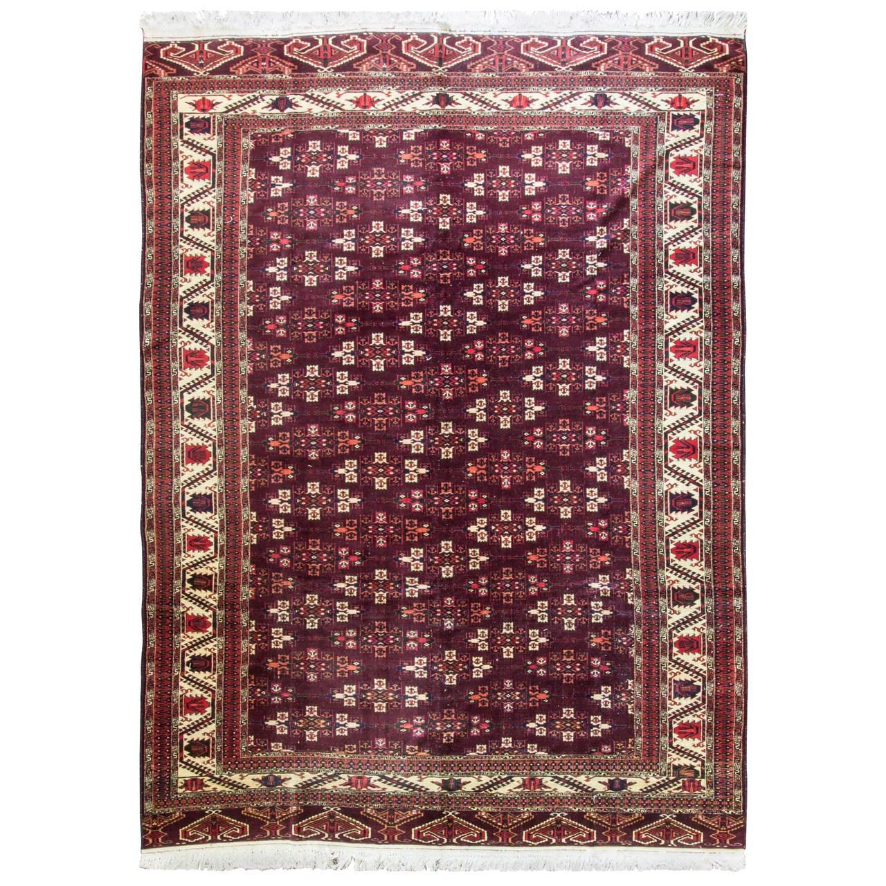 Yomut Turkmen Carpet at 1stDibs