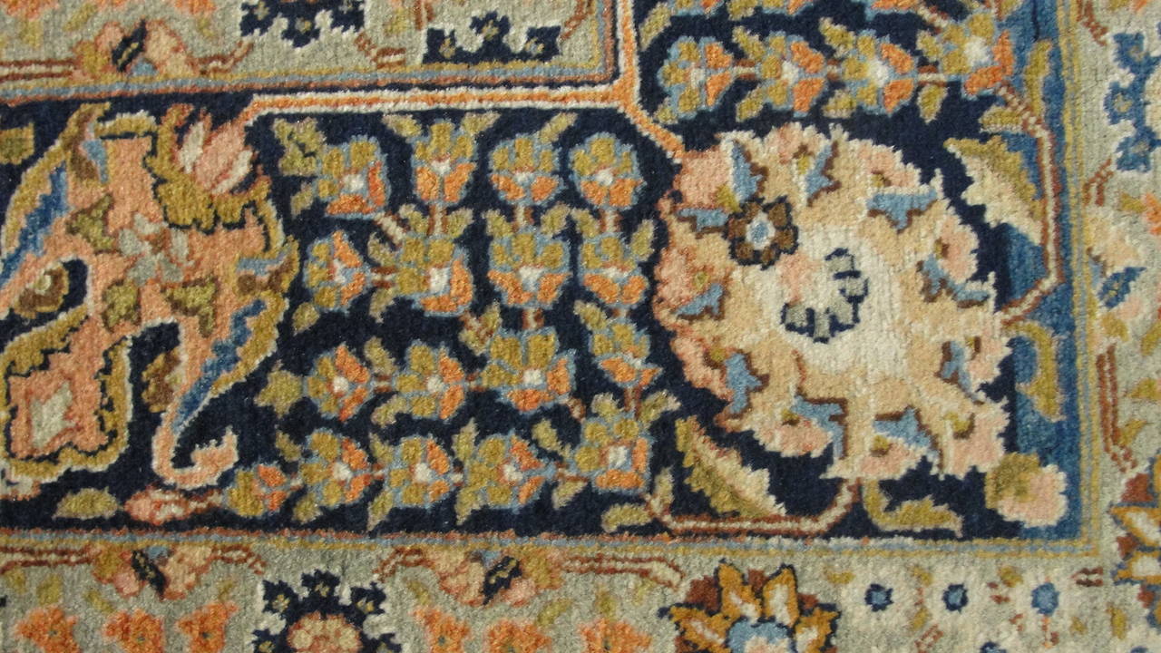Antique Persian Persian Tabriz Carpet In Excellent Condition In Evanston, IL