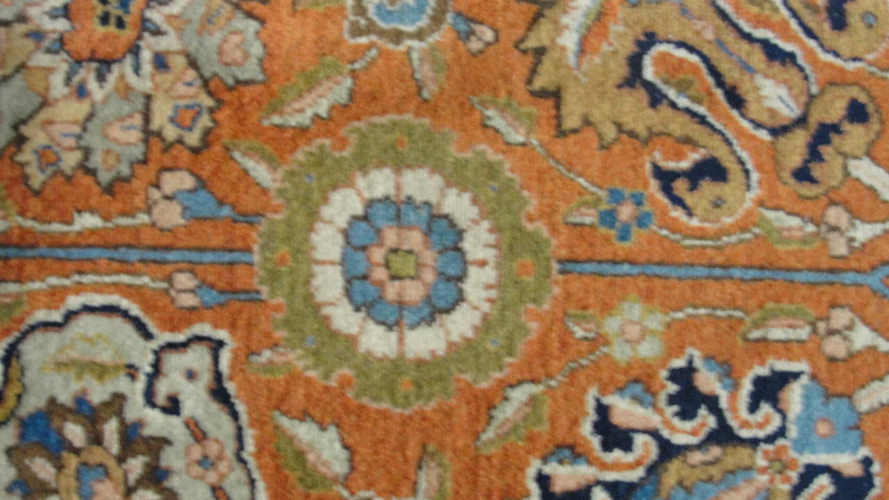 20th Century Antique Persian Persian Tabriz Carpet