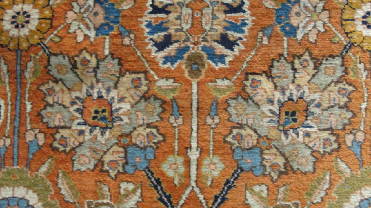 Wool Antique Persian Persian Tabriz Carpet