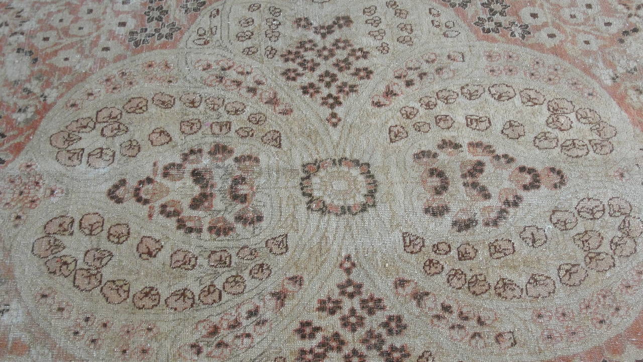 19th Century Antique Persian Tabriz Carpet