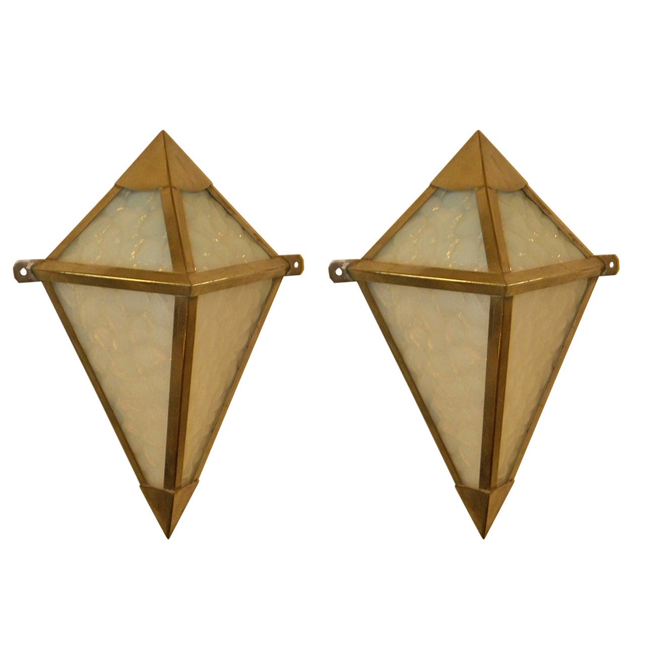 French Modernist Art Deco Sconces