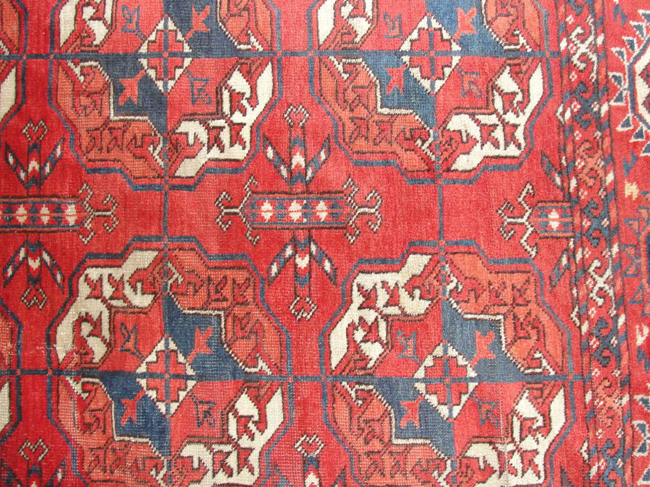 Late 19th Century Antique Tekke Main Carpet, Turkoman, 6'7