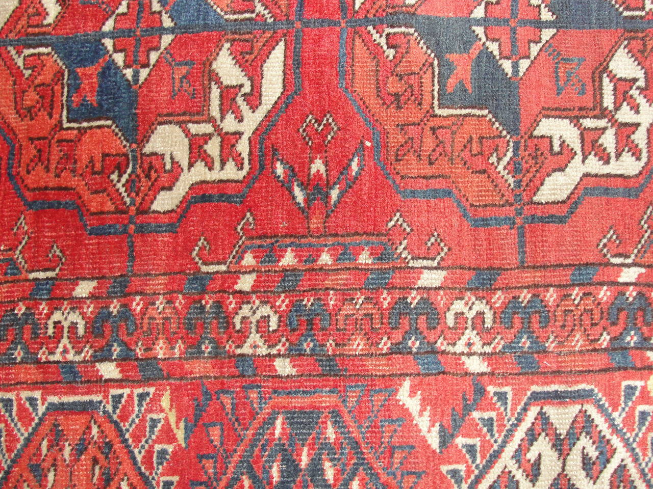 19th Century Antique Tekke Main Carpet, Turkoman, 6'7