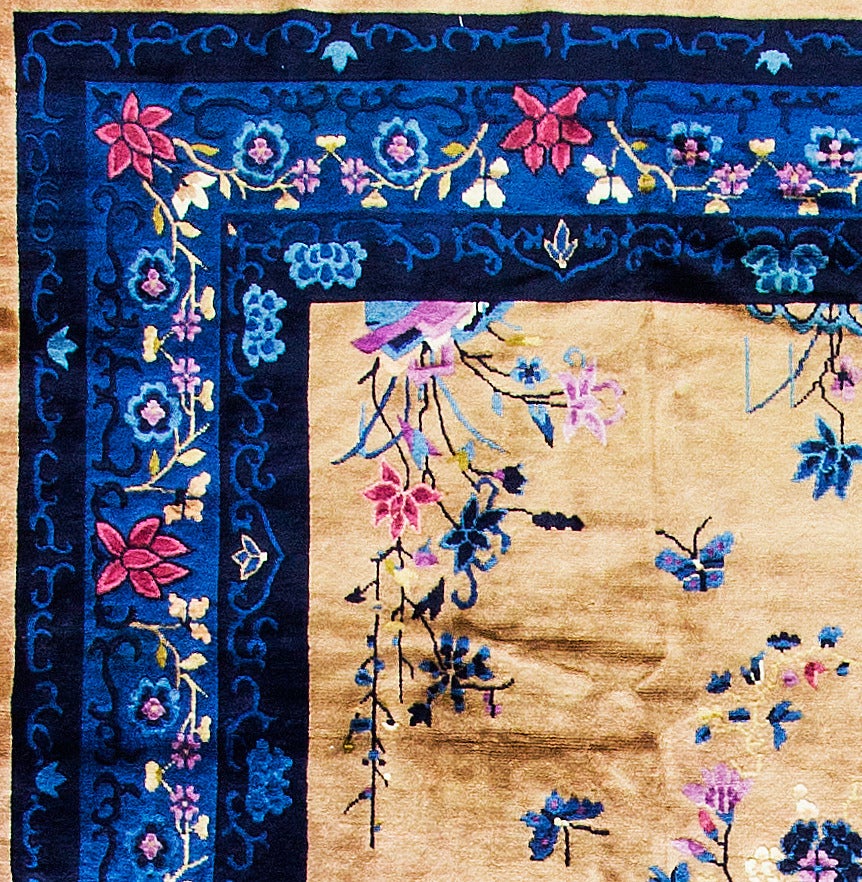 8' x 9'1" Peking Carpet, Chinese at 1stdibs