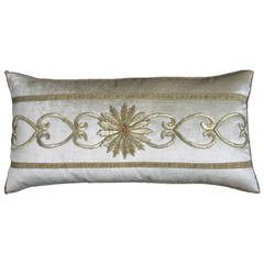 Antique Ottoman Empire Raised Gold metallic Embroidery.