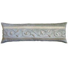 Antique European Raised Silver Metallic Embroidery.