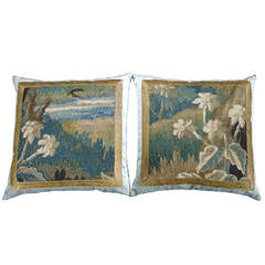 18th Century Aubusson Tapestry Pillows