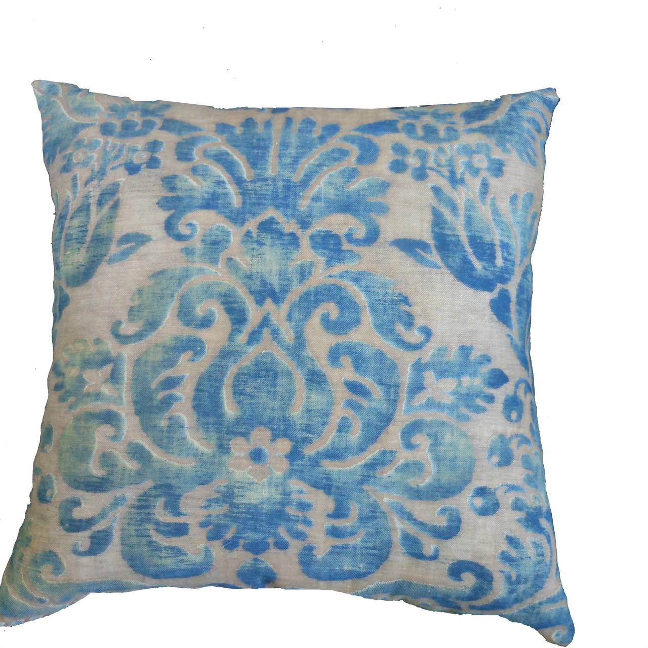 Antique Fortuny in Shades of Prussian Blue and Green