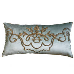 Antique Ottoman Empire Raised Gold Metallic Embroidery