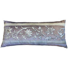 19th Century Grey and Silver Metallic Embroidery