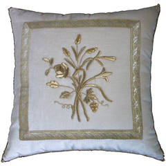 Antique European Raised Gold Metallic Embroidery