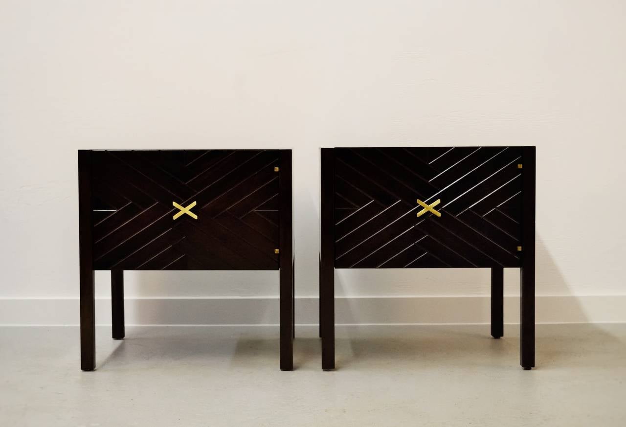 Mid-Century Modern Pair of End Tables by Edmund Spence